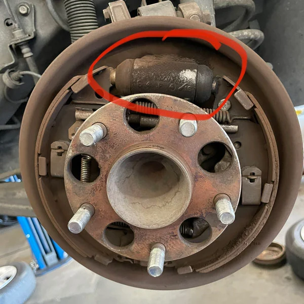 Wheel Brake Cylinder Leaking