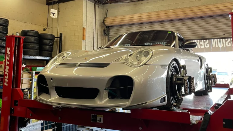 Professional wheel alignment service in Ontario CA helping improve tire life and fuel economy